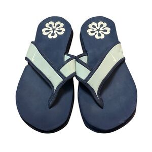 Nike Comfort Footbed Sz 7 Black Thong Flip Flop